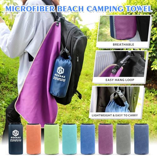 2 Pack Microfiber Camping Towels (2 Count)