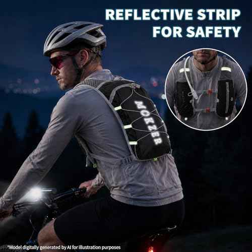 Running Hydration Backpack with 2L Water Bladder Hydration Pack Vest Lightweight Water Backpack for Running Hiking Cycling Marathon Trail Weekend Bags for Men Women