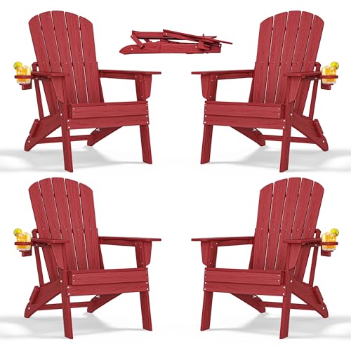 Folding Adirondack Chairs Set of 4 (4 Count)