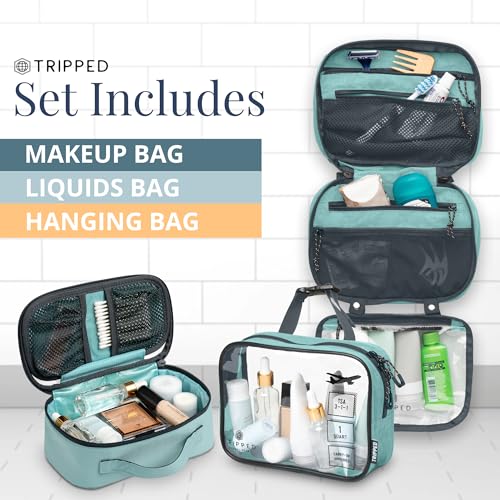 3 Piece Travel Toiletry Bag Set