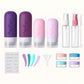 TSA Approved Travel Containers for Toiletries - Leak Proof Silicone Bottles, Refillable Liquid Travel Essentials for Shampoo, Conditioner, Lotion