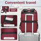 Vintage Backpack Travel Laptop Backpack with usb Charging Port for Women & Men College Backpack Fits 15.6 Inch Laptop Red Brown