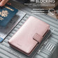 Passport Holder Compatible with Airtag Holder RFID Blocking Passport Wallet Travel Leather Passport for Women