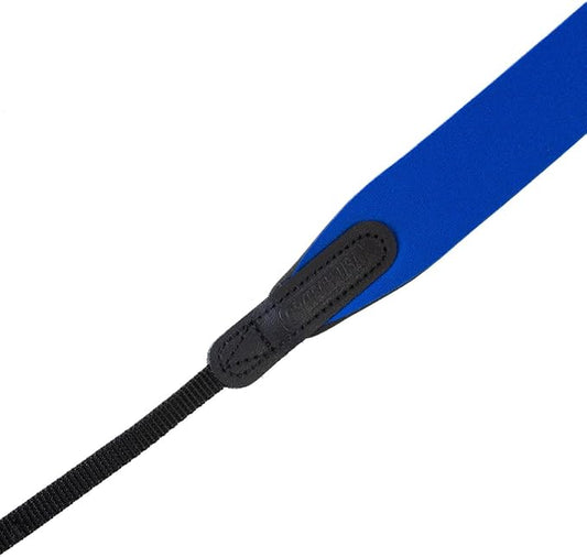 OP/TECH USA E-Z Comfort Neoprene Neck Strap - Lightweight, Padded, Adjustable Strap for DSLR, Mirrorless & Binoculars (Ocean Blue) - Made in USA