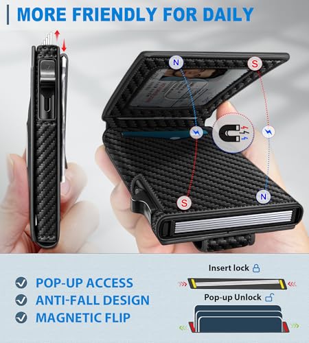 Airtag Wallet for Men Money Clip 9 (9 Count)