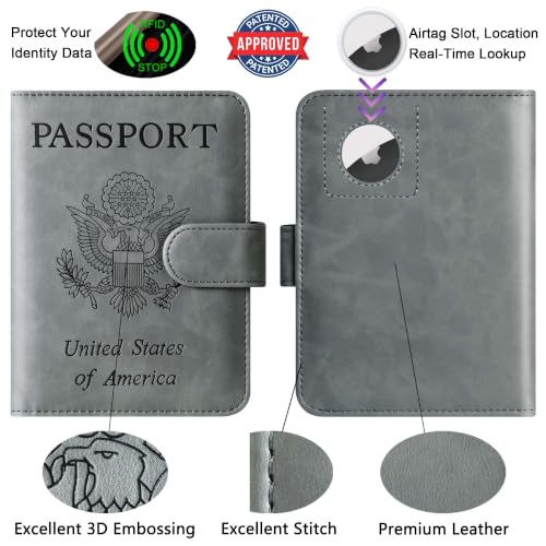 Airtag Passport Holder for Travel