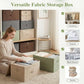 Fabric Storage Bins with Zipper Lids (2 Count)