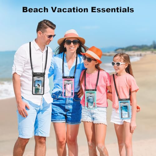 Large Waterproof Phone Pouch Up to 10" (2 Count)