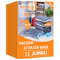 Vacuum Storage Bags for Clothing (12 Count)
