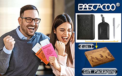 Passport Holder With Luggage Tag (4 Count)