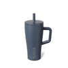 BrüMate Era 20 oz Tumbler with Handle and Straw | 100% Leakproof Insulated Tumbler with Lid and Straw | Made of Stainless Steel | Cup Holder Friendly Base | 20oz (Nightfall Blue)