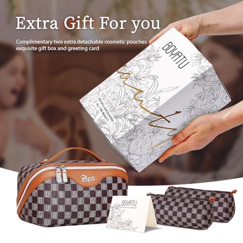 Travel Makeup Bag Organizer Cosmetic Bag (3 Count)