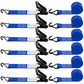 6 Pack 2 inch Ratchet Straps Heavy Duty J Hook 2 in x 15ft with Strong Ratcheting (6 Count)