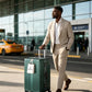 Super Large Aluminum Frame Checked Zipperless Luggage