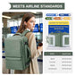 Vacuum Backpack Travel with Integrated Pump Vacuum Travel Backpack Carry On Flight Approved Frontier Spirit Airlines Personal Item Bag 18x14x8 Compression Carry On Luggage for Women Men Green
