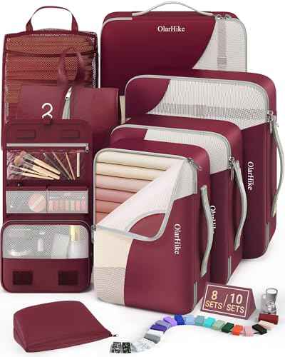 8 Set Packing Cubes for Travel (8 Count)