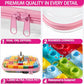 Clear Hard Shell Zipper Cases (6 Count)