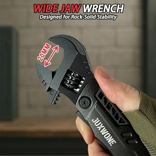 19-in-1 Adjustable Wrench Multitool with Pliers, Folding EDC Tool