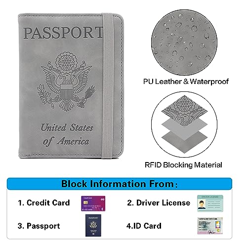 Premium Leather Passport Holder Covers Case
