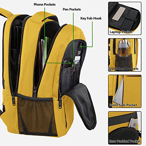 Yellow Travel Laptop Backpack
