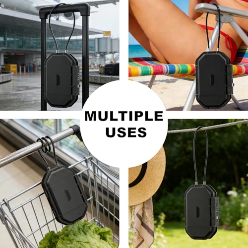 Portable Travel Safe Lock Box with 4