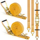 2Pack Ratchet Straps Heavy Duty (2 Count)