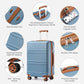 Suitcase Set 3 Piece Luggage Set Expandable with Spinner Wheels (6 Count)