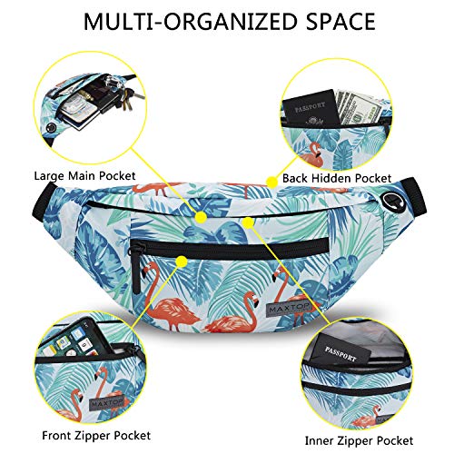 Large Fanny Pack Belt Bag with Adjustable Straps Waist Pack for Men Women