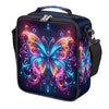 Colorful Butterfly Kids Lunch Box for Girls Boys Reusable Insulated Lunch Bag for Kids Toddler Thermal Cooler Spacious Lunchbox with Shoulder Strap Lunchbag for School Work Picnic (print 14)