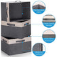 Large Fabric Storage Bins for Shelves with 3 Handles (3 Count)