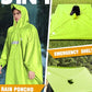 Hooded Rain Poncho for Adult Waterproof Lightweight Raincoat