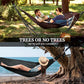Combo x2 Hammocks with Stand for Outside & Tree Straps