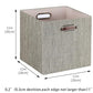 Storage Bins 11×11 Foldable Storage Cubes Boxes Container Closet Organizer Shelf Cabinet Bookcase (4 Count)