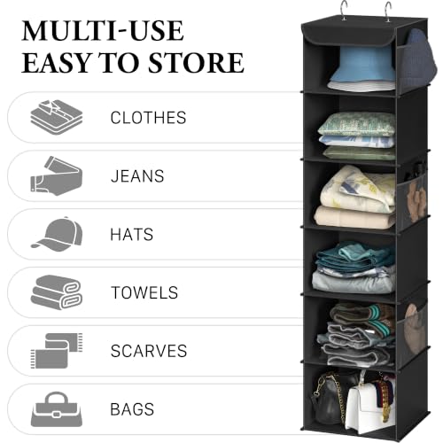 6 Shelf Hanging Closet Organizer (6 Count)