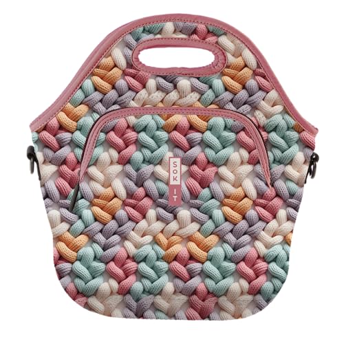 LunchTote Zippered Bag Insulated Neoprene Caddy (Cozy in Color / X-Large 6.5 Quart Lunch Tote)