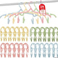24 Pcs Travel Hangers with 48 Pcs Clips (24 Count)