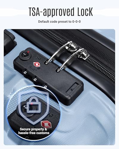 Luggage Sets 3 Pcs Suitcase with Wheels (3 Count)