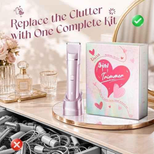 5-in-1 Bikini Trimmer for Women, Self Care Gifts, Full Body Shaver