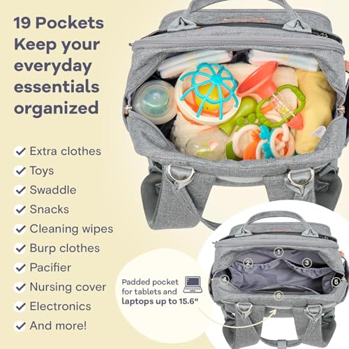 Baby Diaper Bag Backpack with Changing Pad