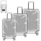 3 Pieces Clear PVC Suitcase Cover Protectors 20" 24" 28" Luggage Cover for Wheeled Suitcase (3 Count)