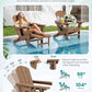 Folding Adjustable Adirondack Chair with Footrest