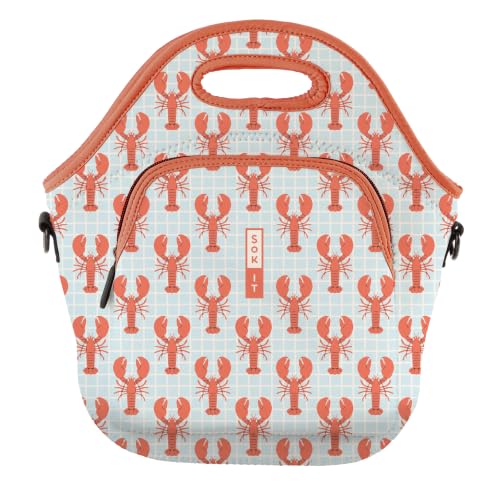LunchTote Zippered Bag Insulated Neoprene Caddy (Claw & Order / X-Large 6.5 Quart Lunch Tote)