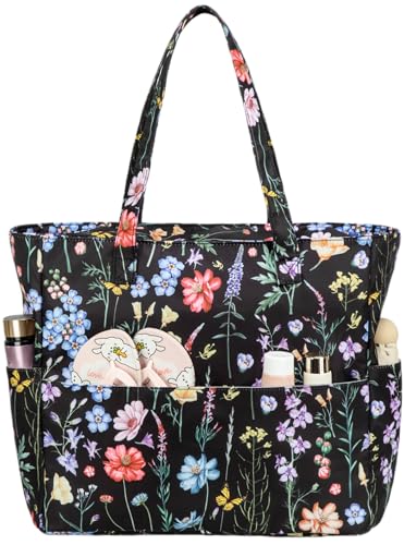 Waterproof Beach Tote Pool Bags for Women Ladies Extra Large Carry On Bag With Wet Compartment for Weekender Travel