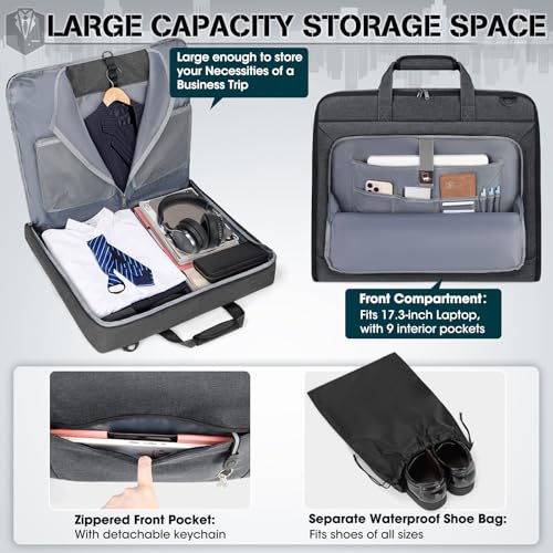 Garment Bags for Travel Carry On Garment Bag for Hanging Clothes