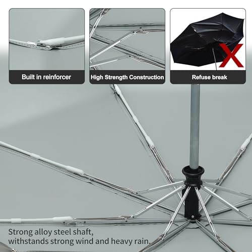 Sun Umbrella Blocking UV Protection Compact Auto Folding Parasol