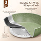 17Pcs Green Induction Cookware Set