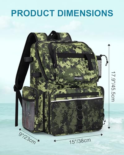 Fishing Backpack with Rod Holders