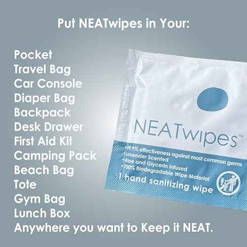 NEATwipes Sanitizing Wipes for Adults (96 Count)