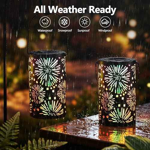 Solar Lantern Outdoor (2 Count)