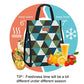 Lunch Bags for Women Insulated Reusable Lunch Tote with Internal Pocket